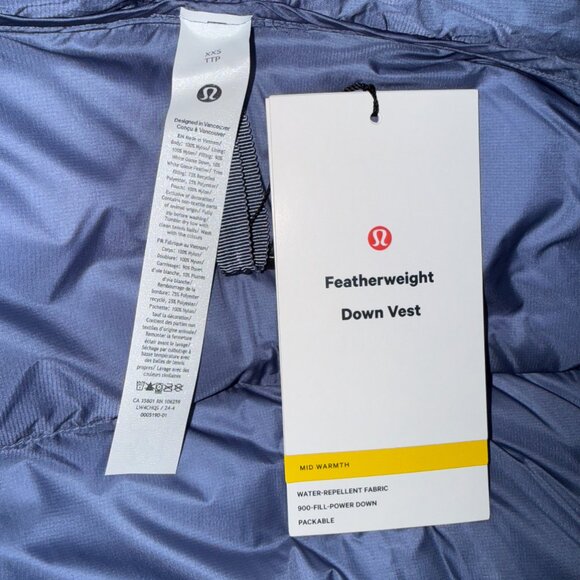 Lululemon Featherweight Down Vest (Size XXS but runs big) in Shade - Picture 12 of 16